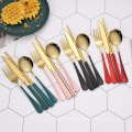 Modern Flatware Cutlery Set Healthy Kitchen Utensil Set Stainless Steel Knife Fork Spoon Set